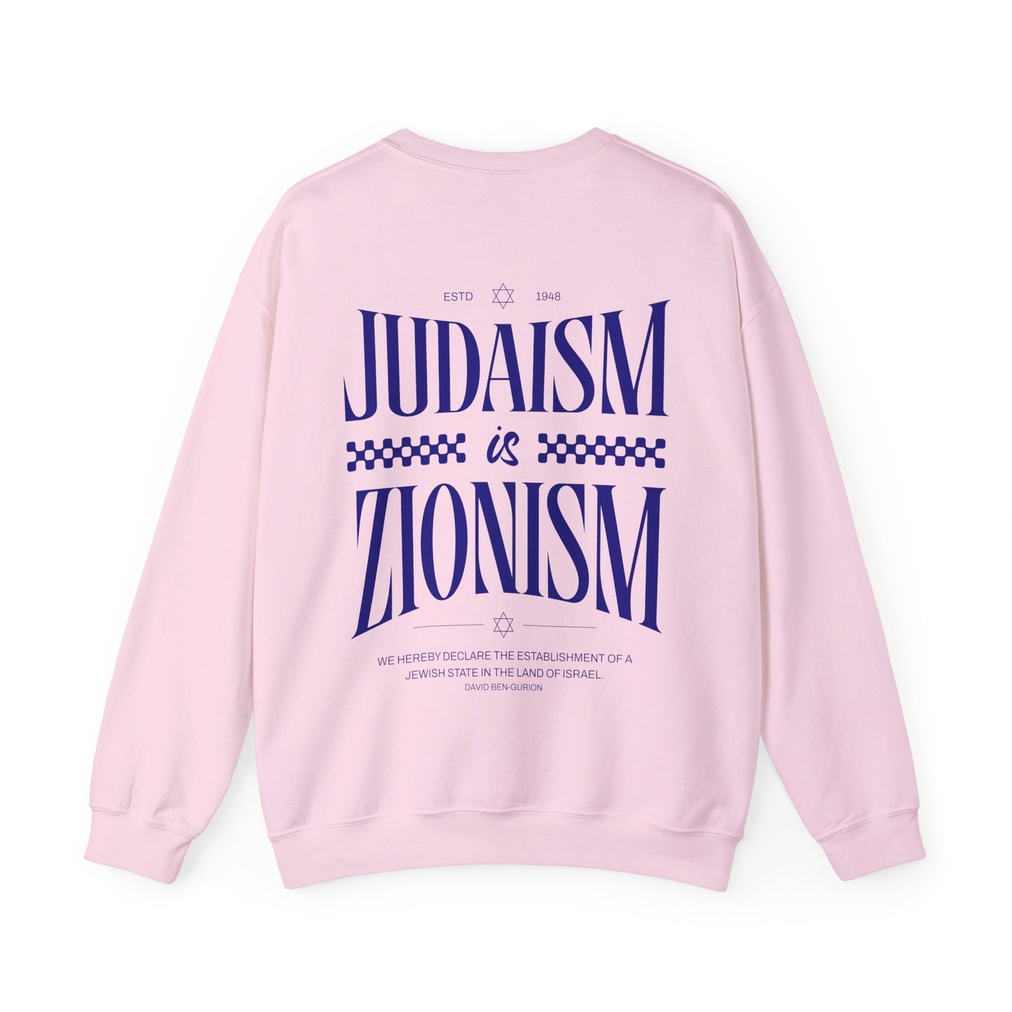 Judaism is Zionism Crewneck Sweatshirt
