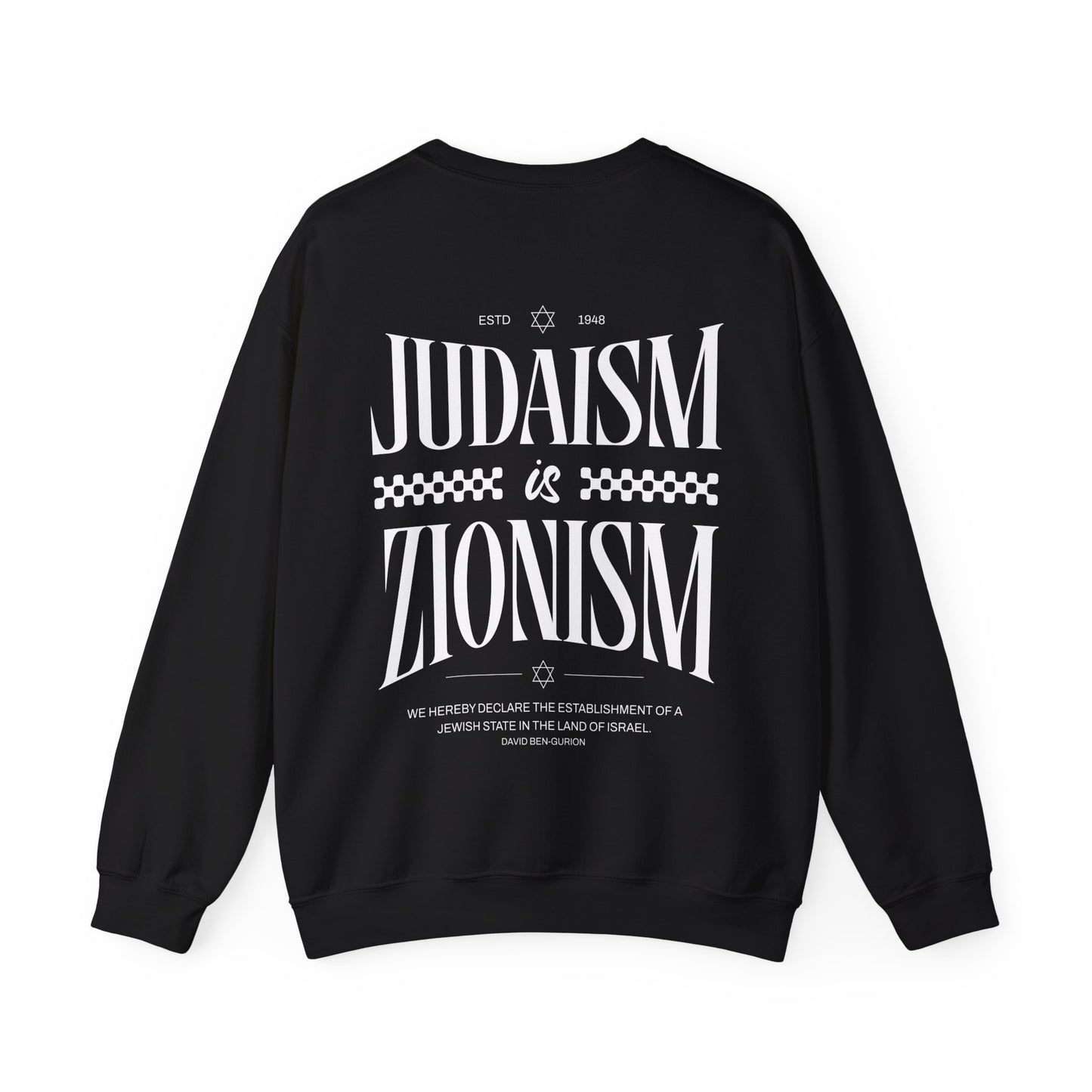Judaism is Zionism Crewneck Sweatshirt