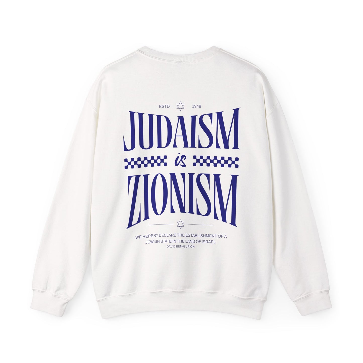 Judaism is Zionism Crewneck Sweatshirt