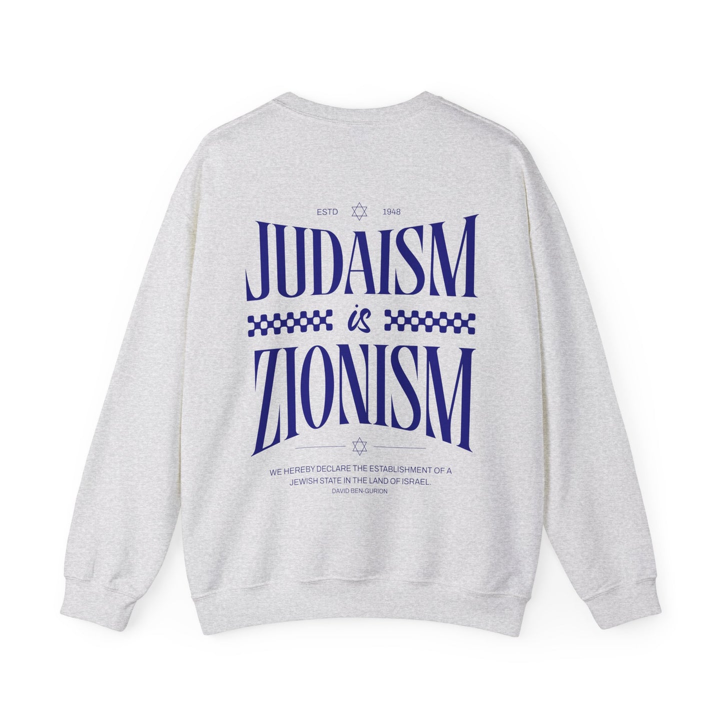 Judaism is Zionism Crewneck Sweatshirt