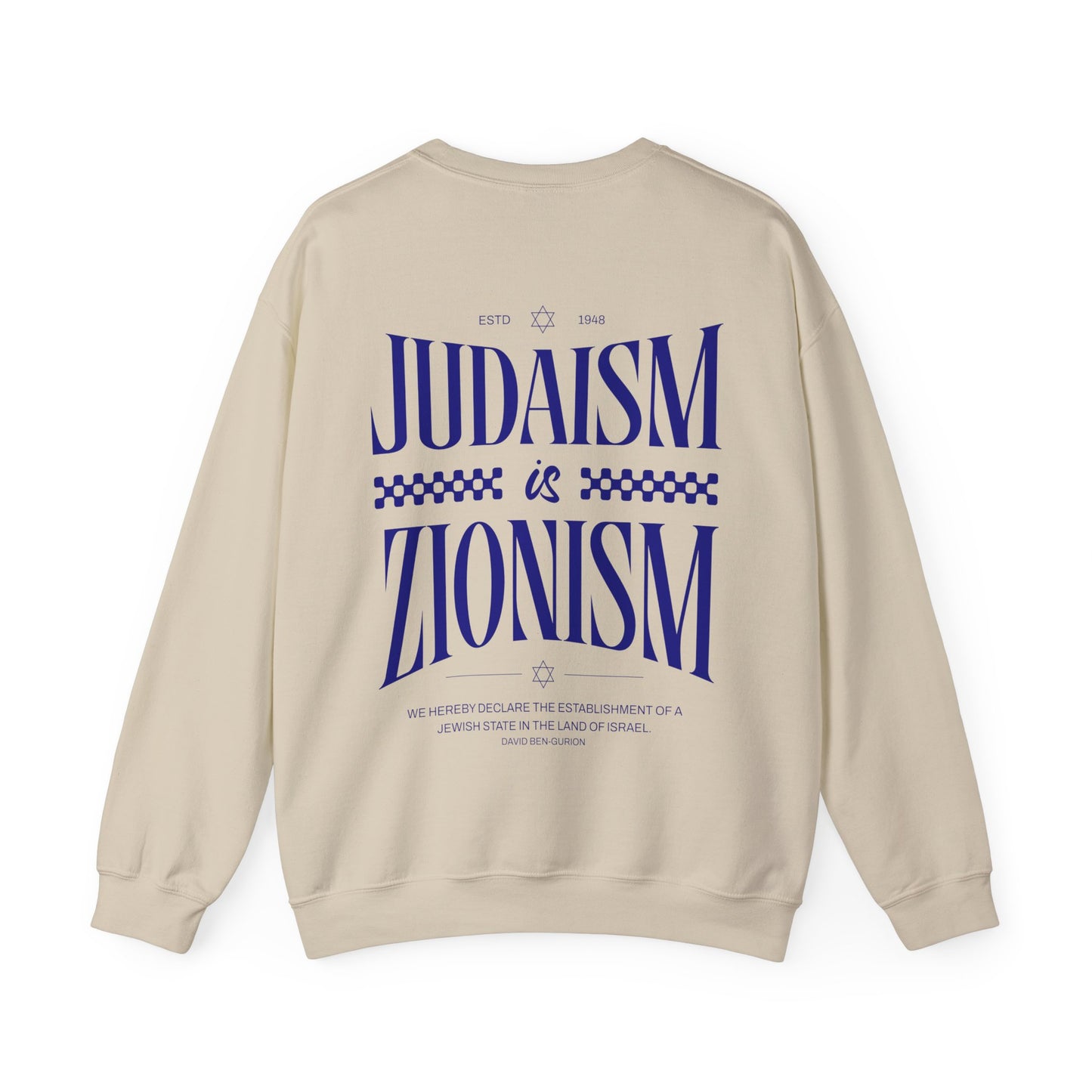 Judaism is Zionism Crewneck Sweatshirt