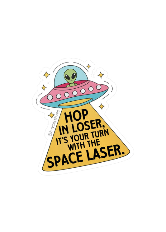 Hop in Loser Sticker