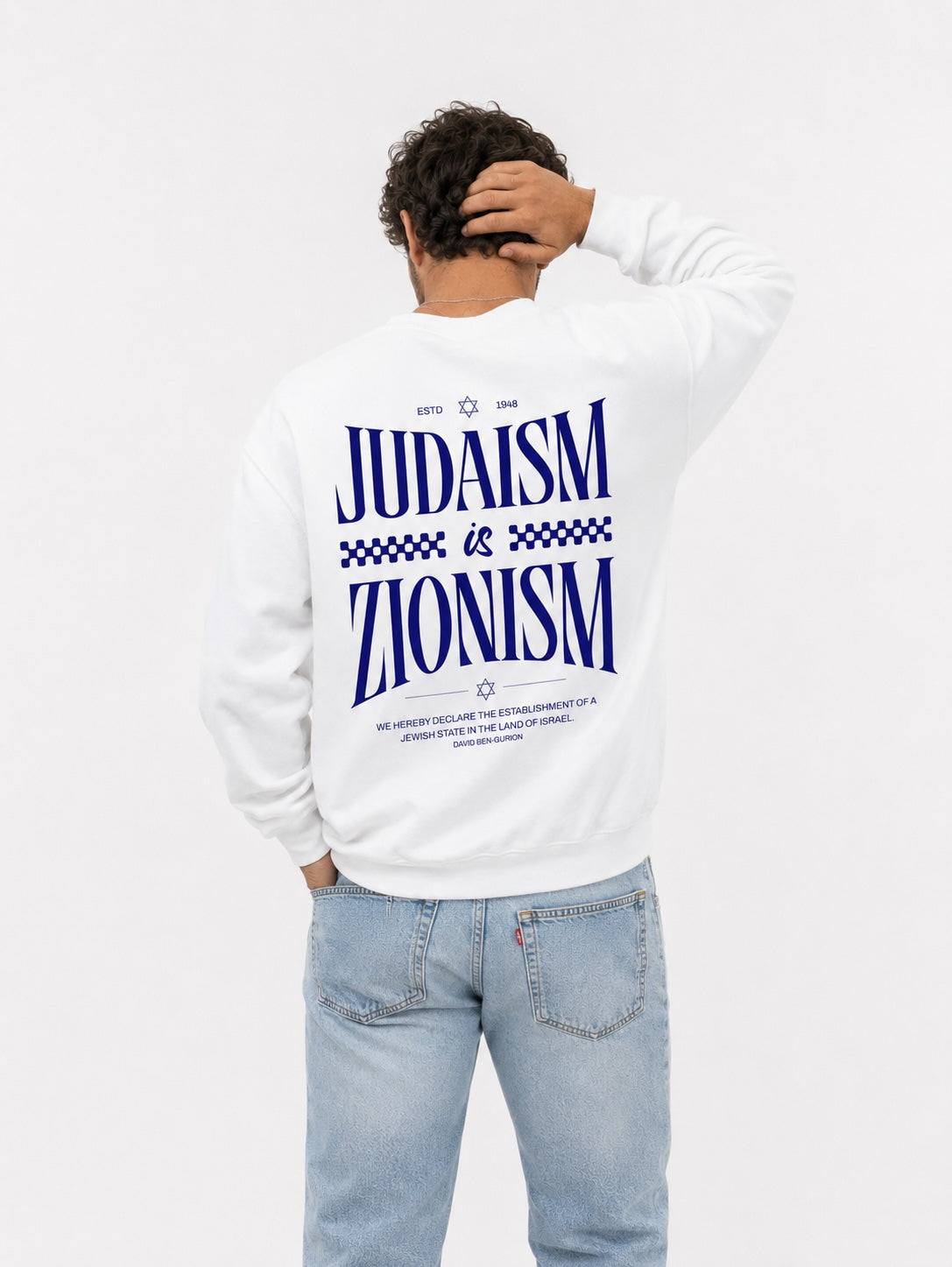 Judaism is Zionism Crewneck Sweatshirt