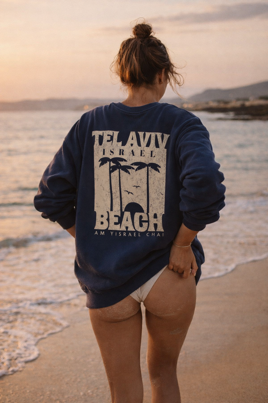 Tel Aviv Beach Crewneck Sweatshirt